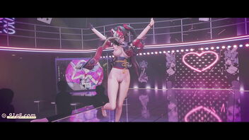 3 dimensional adult anime with a cute girl dancing naked in a Tik Tok style