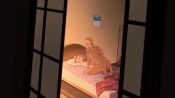 3D animated Naruto and Sakura in hot softcore vignette with tough sex and internal ejaculation