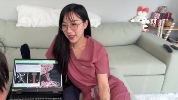 Elle Lee, an AMAF medical student, repays her lecturer in kind.