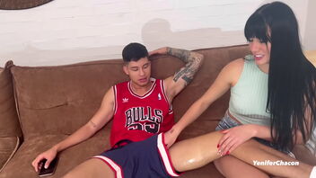 I helped my stepbrother recover from his injury at the gym and things got red-hot and steamy.