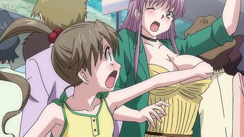 Small statured teenage pawing gals on the public train in uncensored manga porn