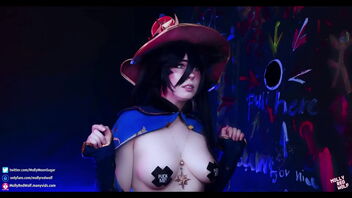 Huge baps and stiff puffies – Genshin Impact cosplay