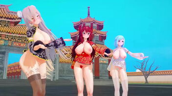 2D animated Chinese Fresh Year festivity with KKVMD virtual YouTubers