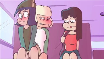 3D animated pornography with cowgirl intercourse on the bus